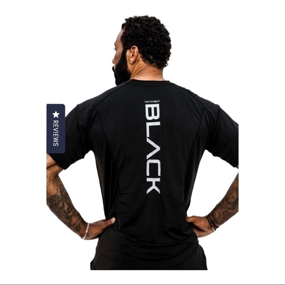 ACTIVELY Black Men's GREATNESS Performance Shirt - Picture 2 of 11